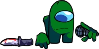 🟩 emoji Green Vs Impostor v4 https://t Telegram sticker 15 of 100