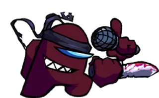 🟥 emoji Maroon Vs Impostor V4 😨😨😨 Telegram sticker 19 of 100