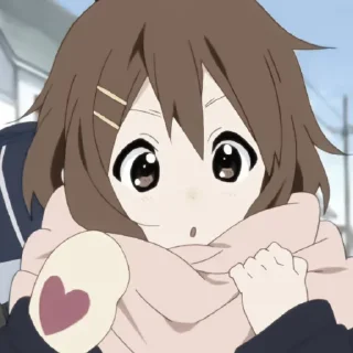 💮 emoji •`Yui Hirasawa | @stickerskn Telegram sticker 11 of 25
