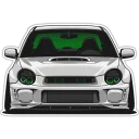 Sticker from automotive arts