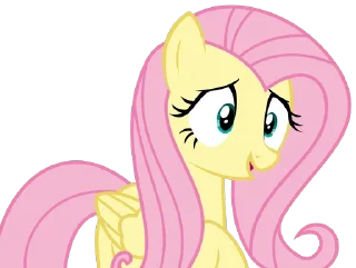 😅 emoji Fluttershy 2 | @MLP_AnimatedStickers Telegram sticker 19 of 107
