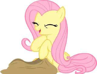 😄 emoji Fluttershy | @MLP_AnimatedStickers Telegram sticker 9 of 120