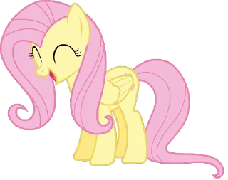 😄 emoji Fluttershy | @MLP_AnimatedStickers Telegram sticker 7 of 120
