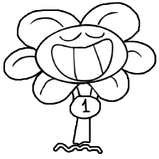 😁 emoji Flowey @TgEmodziBot Telegram sticker 11 of 69