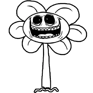 😈 emoji Flowey @TgEmodziBot Telegram sticker 14 of 69