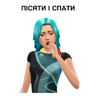 😴 emoji The Sims 4 by @sims4_chat Telegram sticker 17 of 47