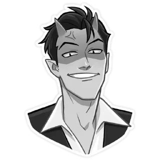 🔥 emoji Дьявол @kungrl @stickers_vk Telegram sticker 14 of 48