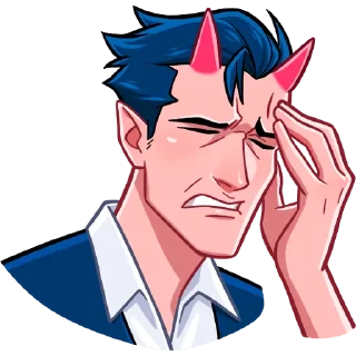 😐 emoji Дьявол без надписей @TgSticker Telegram sticker 12 of 48