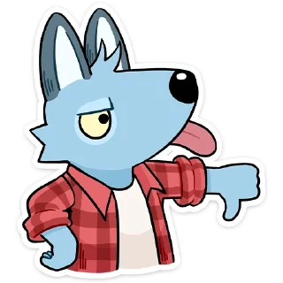 👎 emoji Рон и Рэй :: @stickroom Telegram sticker 22 of 48