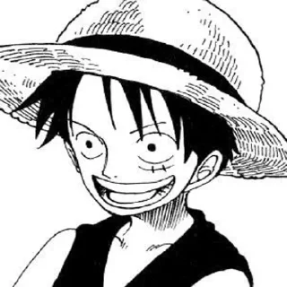 😃 emoji Luffy @anime_sticks Telegram sticker 3 of 30
