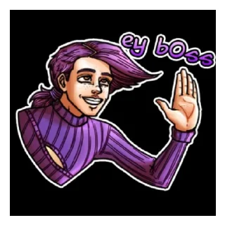 😄 emoji JJBA Telegram sticker 1 of 28