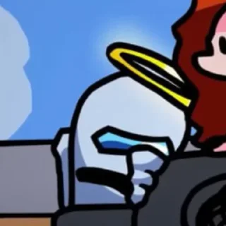 ⚪ emoji 「 n1 White Imposter Kinnie 」by @MakFWin Telegram sticker 14 of 57