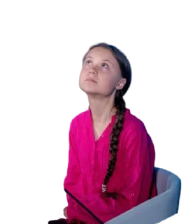 😇 emoji Greta Thunberg Telegram sticker 24 of 33