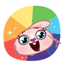 🤩 emoji 🐰Mia Bunny by @LilAladin Telegram sticker 12 of 25