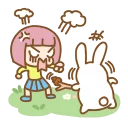 💩 emoji Easter bunny🐰by@mlOobot Telegram sticker 20 of 29