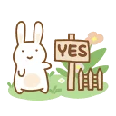 ✅ emoji Easter bunny🐰by@mlOobot Telegram sticker 11 of 29