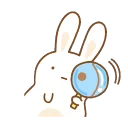 🔎 emoji Easter bunny🐰by@mlOobot Telegram sticker 23 of 29