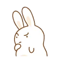 😕 emoji Easter bunny🐰by@mlOobot Telegram sticker 22 of 29