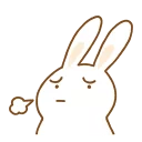 😕 emoji Easter bunny🐰by@mlOobot Telegram sticker 8 of 29