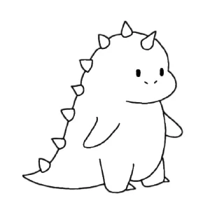 🤍 emoji дино цгс от вайки Telegram sticker 9 of 18