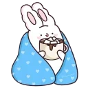 Sticker from Кролик Супчик белый :: @stickroom