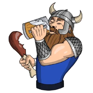 🍗 emoji Ukrainian Viking Telegram sticker 7 of 16