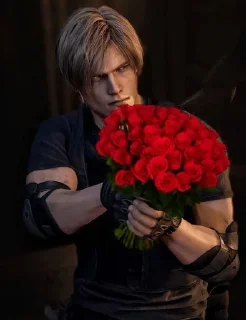 🌟 emoji Леончик  resident evil 4 Telegram sticker 12 of 33