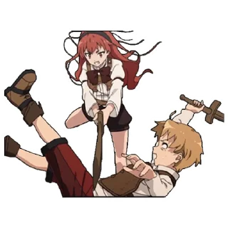 🤕 emoji Eris Greyrat      || @three_hundred_bucksss Telegram sticker 21 of 42