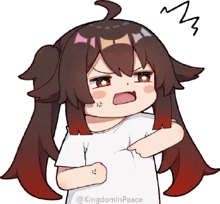 😠 emoji @sempai21 Милые стикеры Telegram sticker 12 of 71