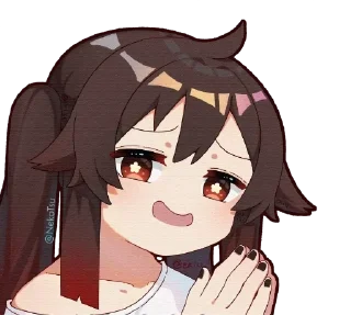 🙏 emoji @sempai21 Милые стикеры Telegram sticker 14 of 71