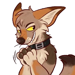 😈 emoji Puppy Dante Telegram sticker 20 of 120