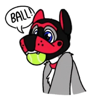 🎾 emoji Puppy Dante Telegram sticker 8 of 120