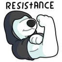 Sticker from Resistance Dog