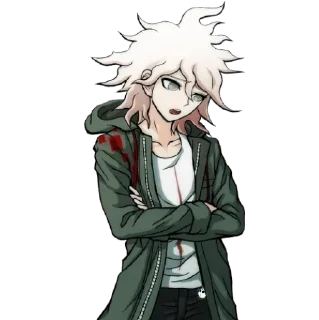 😒 emoji Nagito Komaeda ch1 Telegram sticker 15 of 23