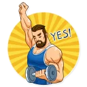 ✅ emoji Sport Guy Telegram sticker 9 of 30