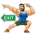 ⬅️ emoji Sport Guy Telegram sticker 20 of 30