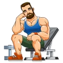 😐 emoji Sport Guy Telegram sticker 21 of 30