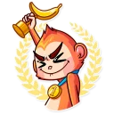 🥇 emoji Go Ape Telegram sticker 23 of 35