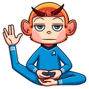 🖖 emoji Go Ape Telegram sticker 5 of 35