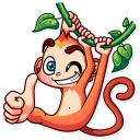 👍 emoji Go Ape Telegram sticker 3 of 35