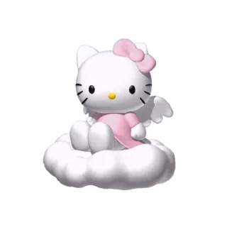 👼 emoji hello kitty Telegram sticker 9 of 44