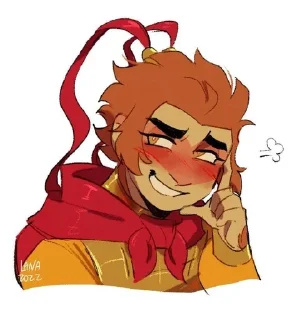 Sticker from Monkie kid memes