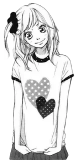 ❤️ emoji ЧБ @anime_Stickerr Telegram sticker 14 of 25