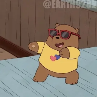 Sticker from We Bare Bears • @Earth928B