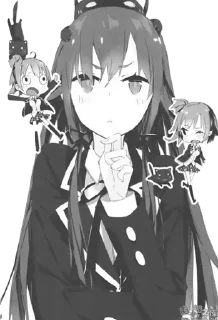 ❤️ emoji ЧБ @anime_Stickerr Telegram sticker 6 of 25