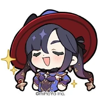 💙 emoji Мона Telegram sticker 15 of 16