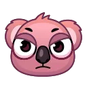 🤬 emoji Koala Emoji @TgSticker Telegram sticker 15 of 24