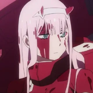 🤔 emoji ZeroTwo (02) Telegram sticker 15 of 19