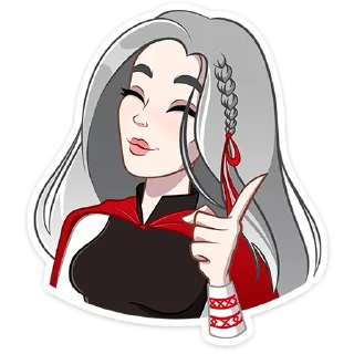 ☝️ emoji Мара Агата • @TgSticker Telegram sticker 6 of 37
