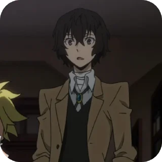 😯 emoji Osamu Dazai | BSD Telegram sticker 18 of 116